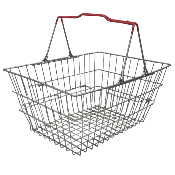 Корзина покупательская хром
