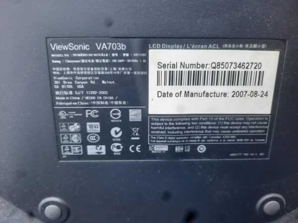 Купить Монитор ViewSonic VA703b
