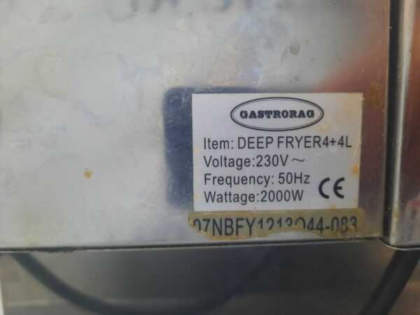 Купить Фритюрница Gastrorag Deep fryer 4+4l