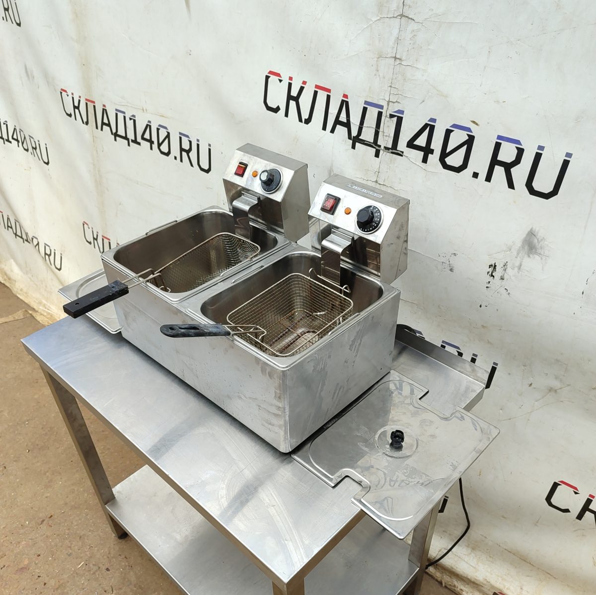 Купить Фритюрница Gastrorag Deep fryer 6+6l