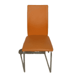 Стул Аксон кожа оранжевый