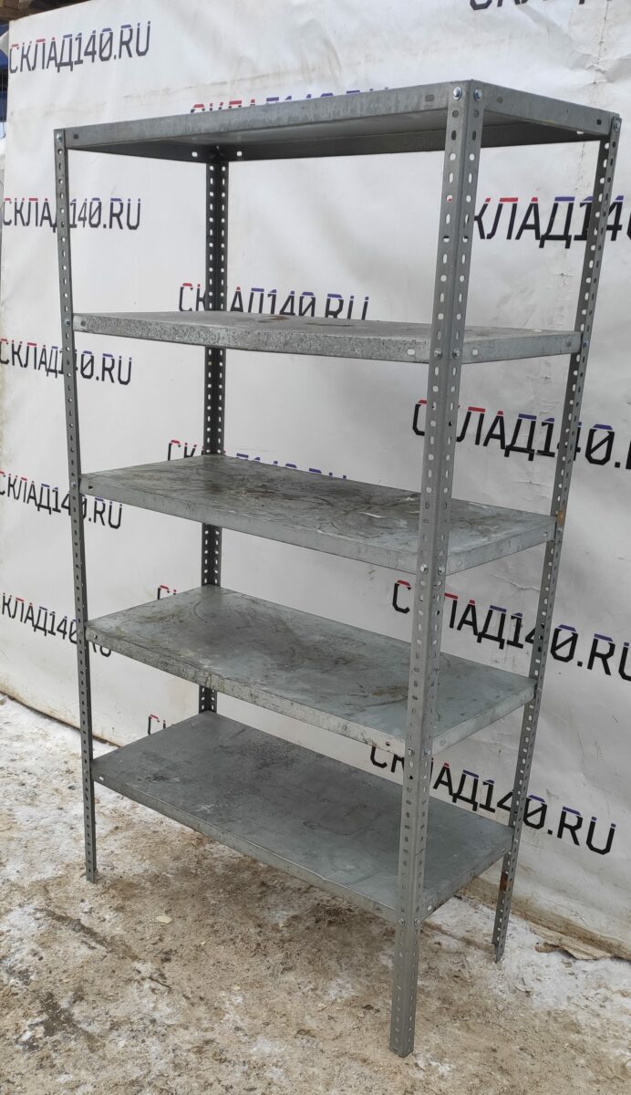 Купить Стеллаж 114/51/187 4 полки разборный оцинкованный