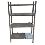 Стеллаж 100/40/165 разборный нержавейка 4 полки