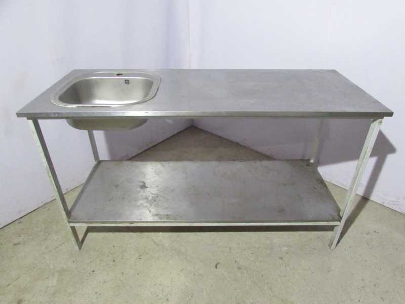 Мойка односекционная с рабочей поверхностью 150х50