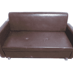Диван Классик 165 Коричневый кожзам