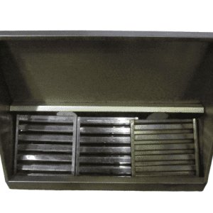 Вытяжной зонт с жироуловителями 130х100