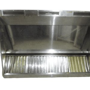 Вытяжной зонт с жироуловителями 200х140