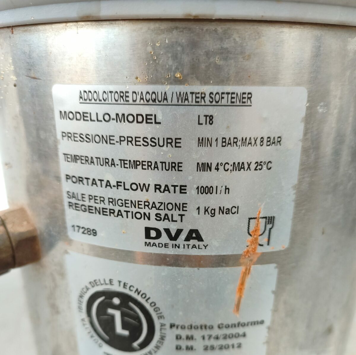 Купить Водоумягчитель фильтр DVA LT8