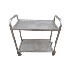 Тележка сервировочная нержавейка 85/45/90 см 2 уровня