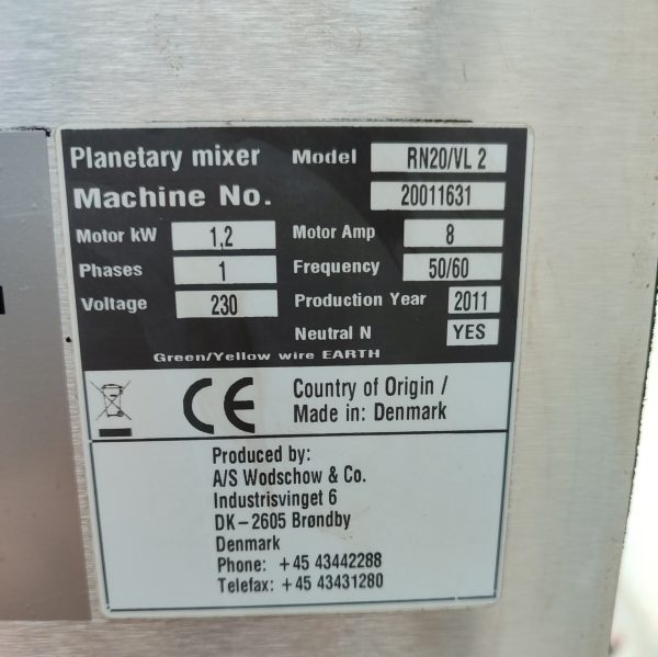 Купить Миксер планетарный Bear Varimixer RN20 VL2