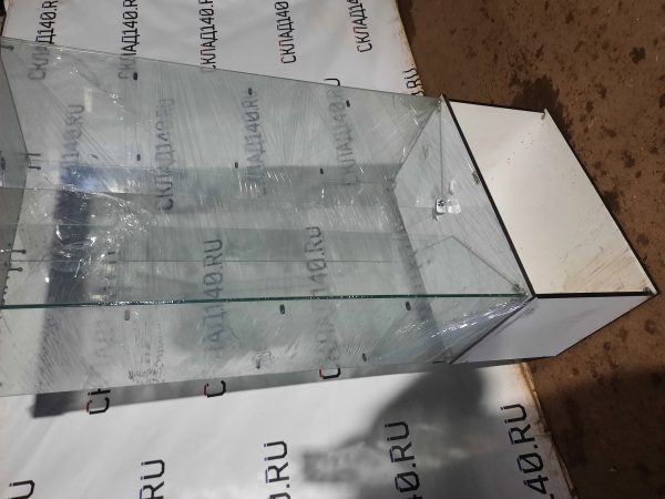 Купить Стойка лдсп стекло белая 83/50/200 2 распашные двери