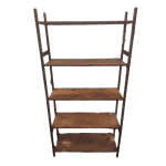 Стеллаж массив 175/87/30 4 полки темный