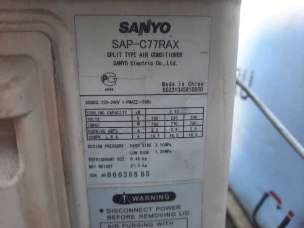 Купить Кондиционер Sanyo SAP-C77RAX