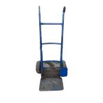 Тележка грузовая 2х колесная синяя 50/60/114