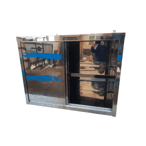 Шкаф-полка навесная нержавейка купе 90/70/40