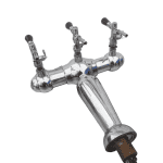 Пивная башня на 3 сорта хром