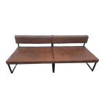 Диван Лофт 200 коричневый кожзам