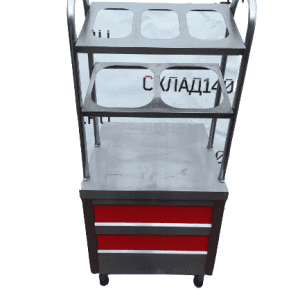 Стойка для столовых приборов и подносов ОНЕГА МЛОЭ/ПСХ