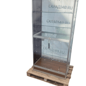 Стойка витрина стекло металл 90/50/197 двери стекло купе 4п венге