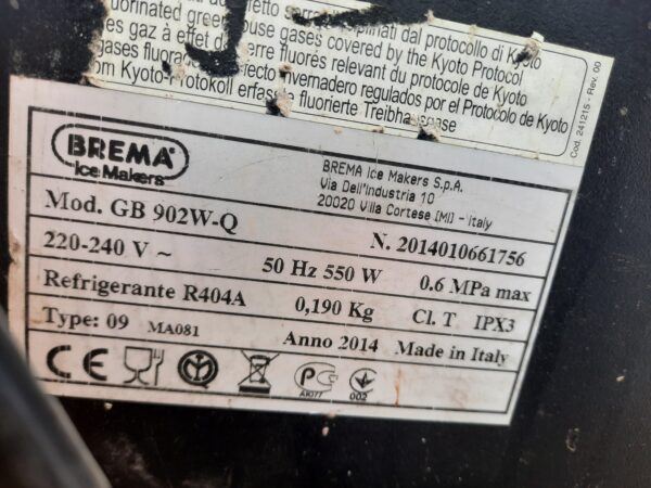 Купить Льдогенератор Brema GB 902 W-Q