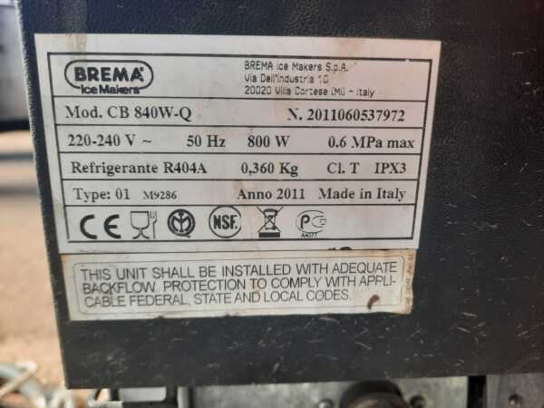 Купить Льдогенератор Brema cb 840 w-q