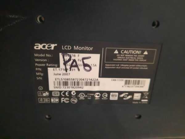 Купить Монитор Acer AL1716