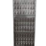 Стеллаж лдсп серый для ручек 90/45/200 81 ячейки