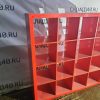 Купить Стеллаж лдсп красный 16 ячеек 149/39/150