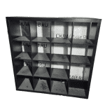 Стеллаж лдсп коричневый 16 ячеек 149/39/150