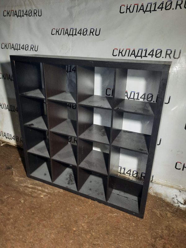 Купить Стеллаж лдсп коричневый 16 ячеек 149/39/150