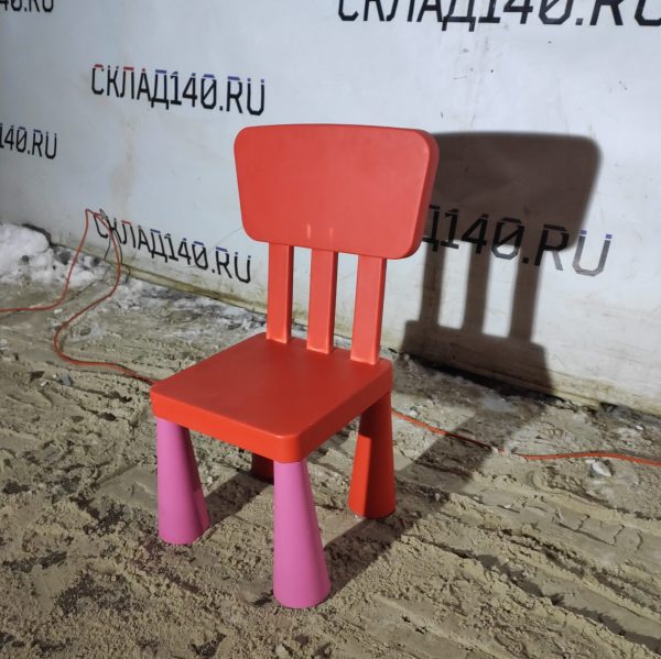 Купить Стул детский пластик красный 30/30/67