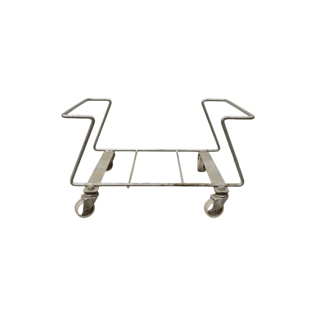 Тележка с колесами под корзины хром