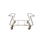 Тележка с колесами под корзины хром