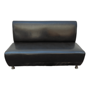 Диван Блюз 129 черный кожзам