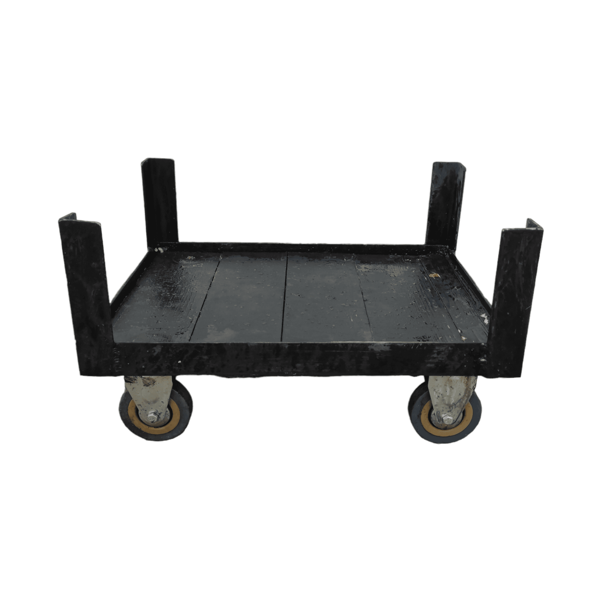 Купить Тележка для ящиков черная 42/32 4 колеса 7 см