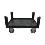Тележка для ящиков черная 42/32 4 колеса 7 см