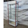 Купить Стойка витрина стекло метал бело-красная 85/40/212 4п
