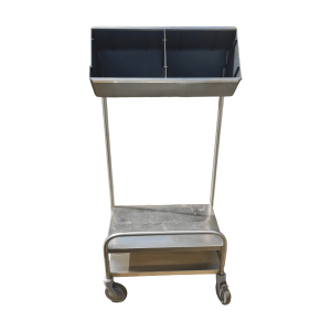 Стойка для столовых приборов и подносов на колесах 42/64/137