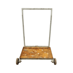 Тележка платформенная 3 колеса 100/64/77 белая