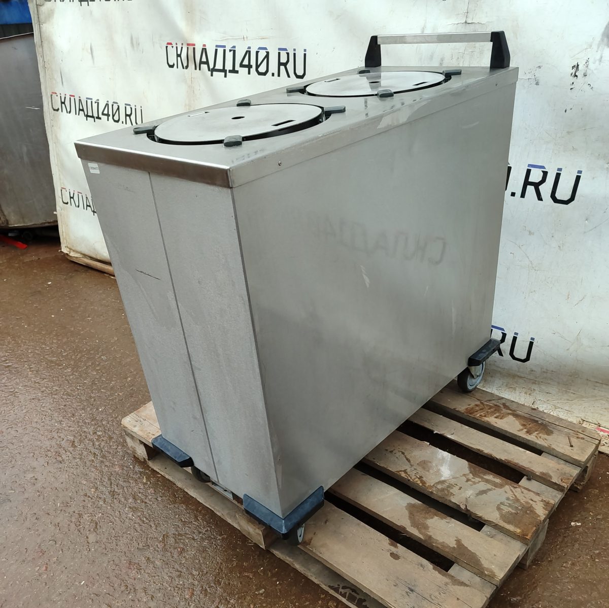 Купить Мармит тепловой для тарелок на колесах диаметр 31 см