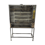 Гриль для кур шампурный 5 вертелов 117/42/104 на подставке