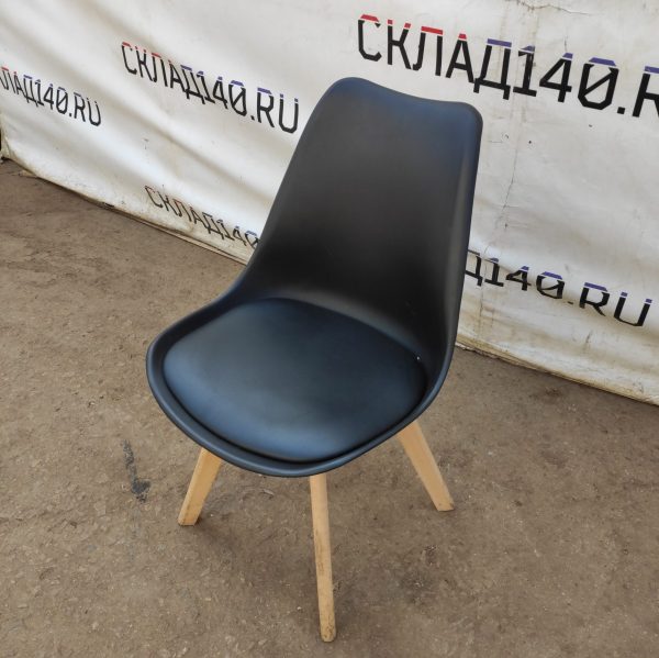 Купить Стул Тьюлип кожа черный