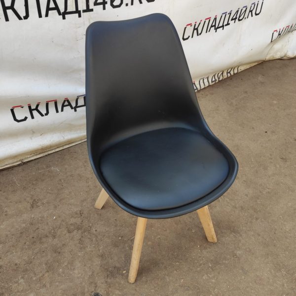 Купить Стул Тьюлип кожа черный