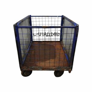 Купить Тележка платформенная со съемными сетчатыми бортами синяя 62/89/73