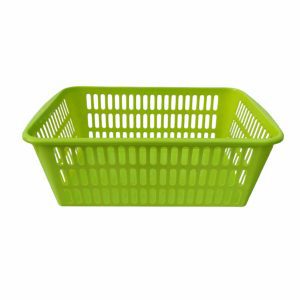 Корзинка пластиковая зеленая 360х250х125 8 л