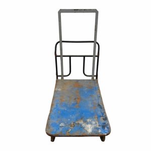 Купить Тележка платформенная на колесах синяя 80/140/97