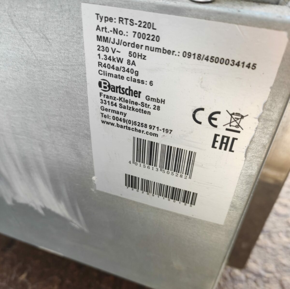 Купить Горка холодильная Enigma(Bartsher) RTS-220L