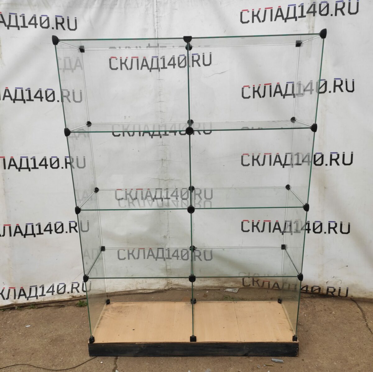 Купить Витрина стеклянные кубы 126/43/177 8 ячеек