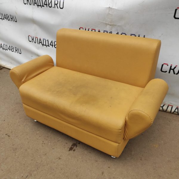 Купить Диван Матрикс 150 желтый кожзам