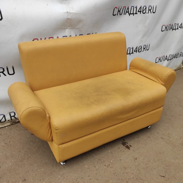 Купить Диван Матрикс 150 желтый кожзам